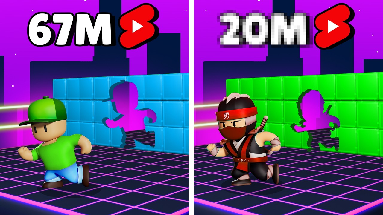 Я попытался воссоздать ВИРУСНЫЕ шорты Stumble Guys!