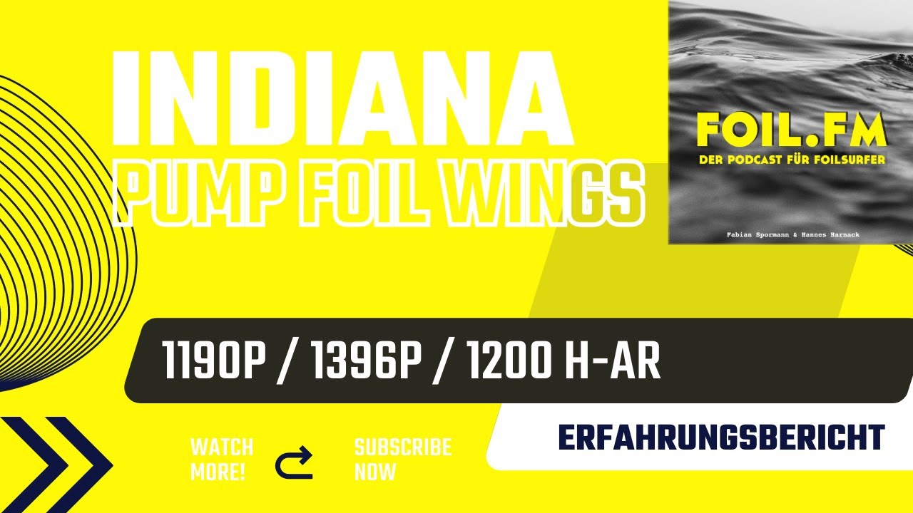 INDIANA Pump Foil Test - 1396P / 1190P / 1200 H-AR - gear talk by foil fm