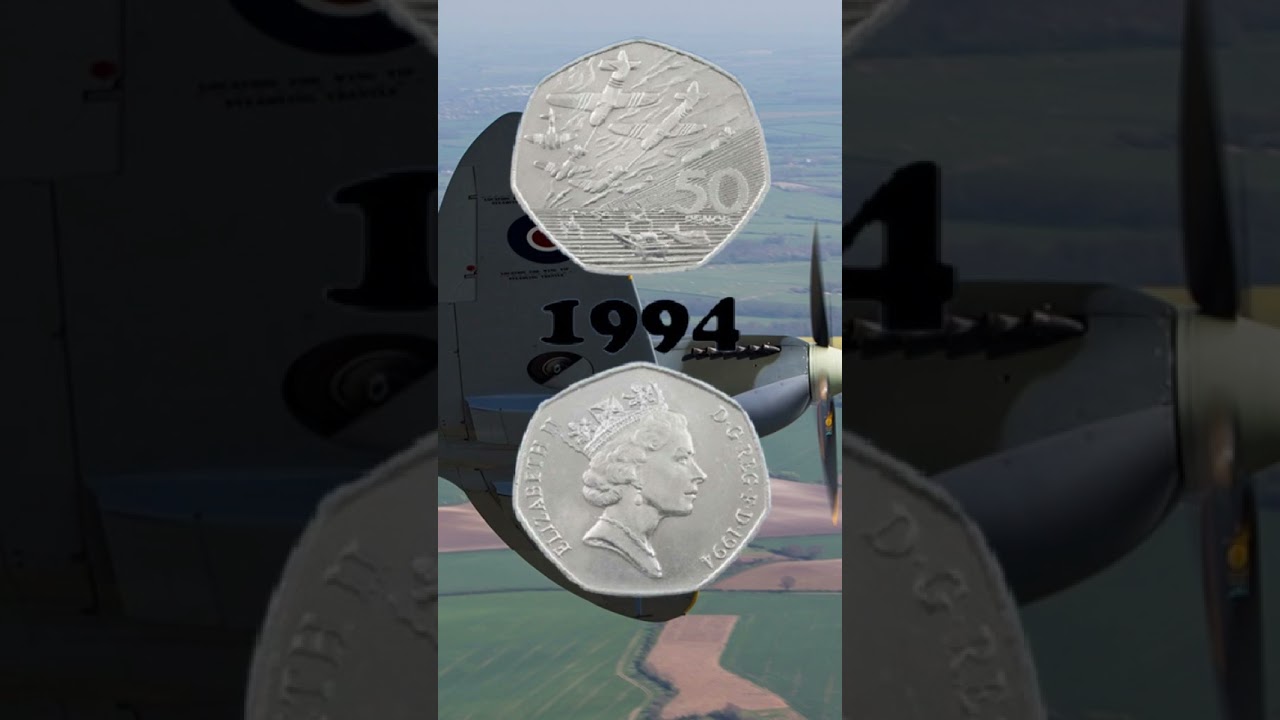 D-Day Landings 50th Anniversary 50p coin.1994 , Mintage: 6,705,520.