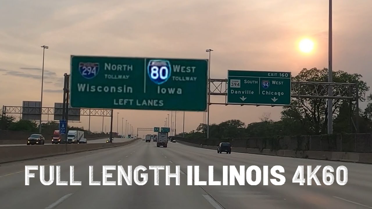 I-80 WB 5 of 11 Illinois Full Length Detailed Timestamps 4K60