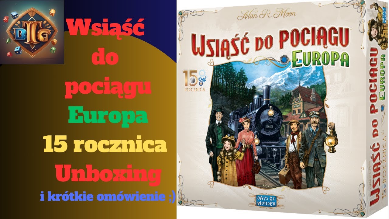 PL Wsiąść do pociągu Europa 15. rocznica Edycja Limitowana | Unboxing | 2-5 | gra planszowa