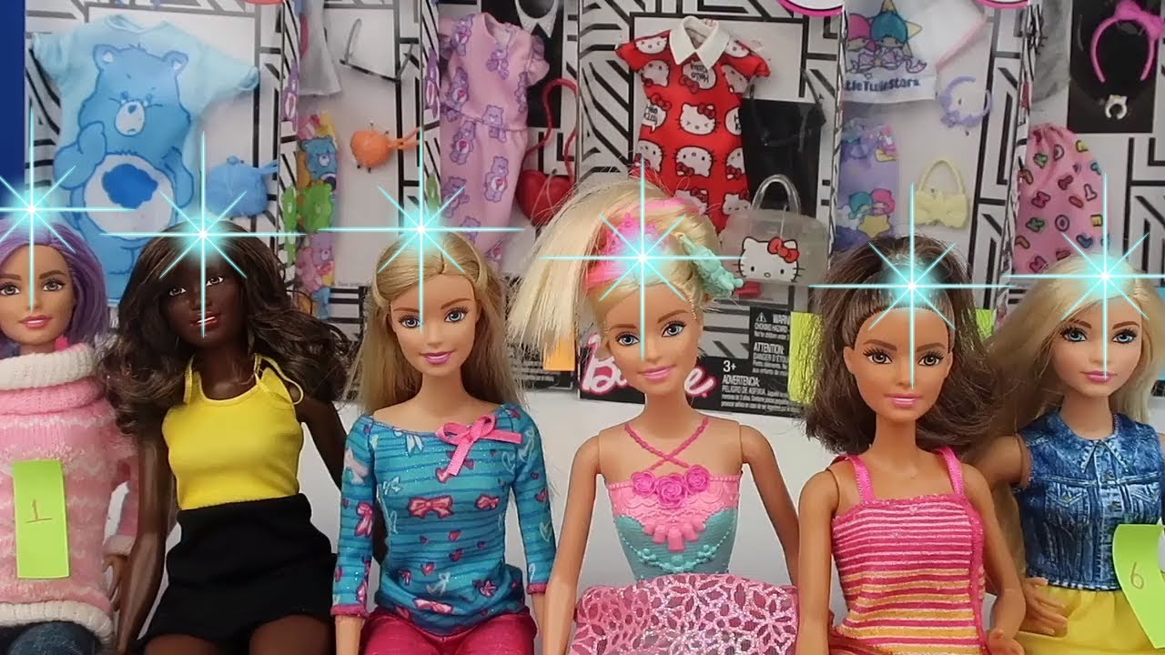 Barbie Kombin Challenge Barbi Hello Kitty vs Care Bears Eğlenceli Oyuncak Videoları Bidünya Oyuncak