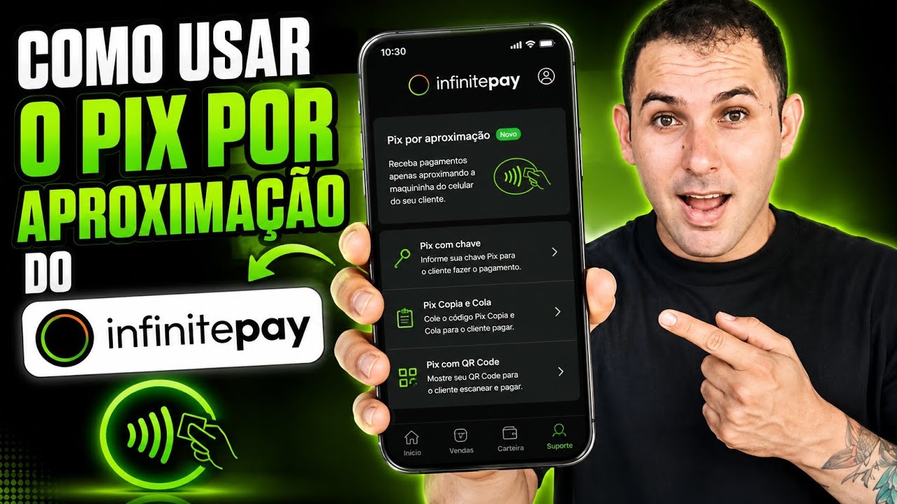 COMO USAR O PIX POR APROXIMA&Ccedil;&Atilde;O DO INFINITEPAY 