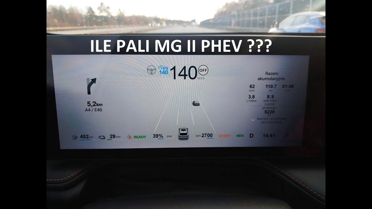 Ile pali MG HS II PHEV? Pomiar autostrada i drogi lokalne.