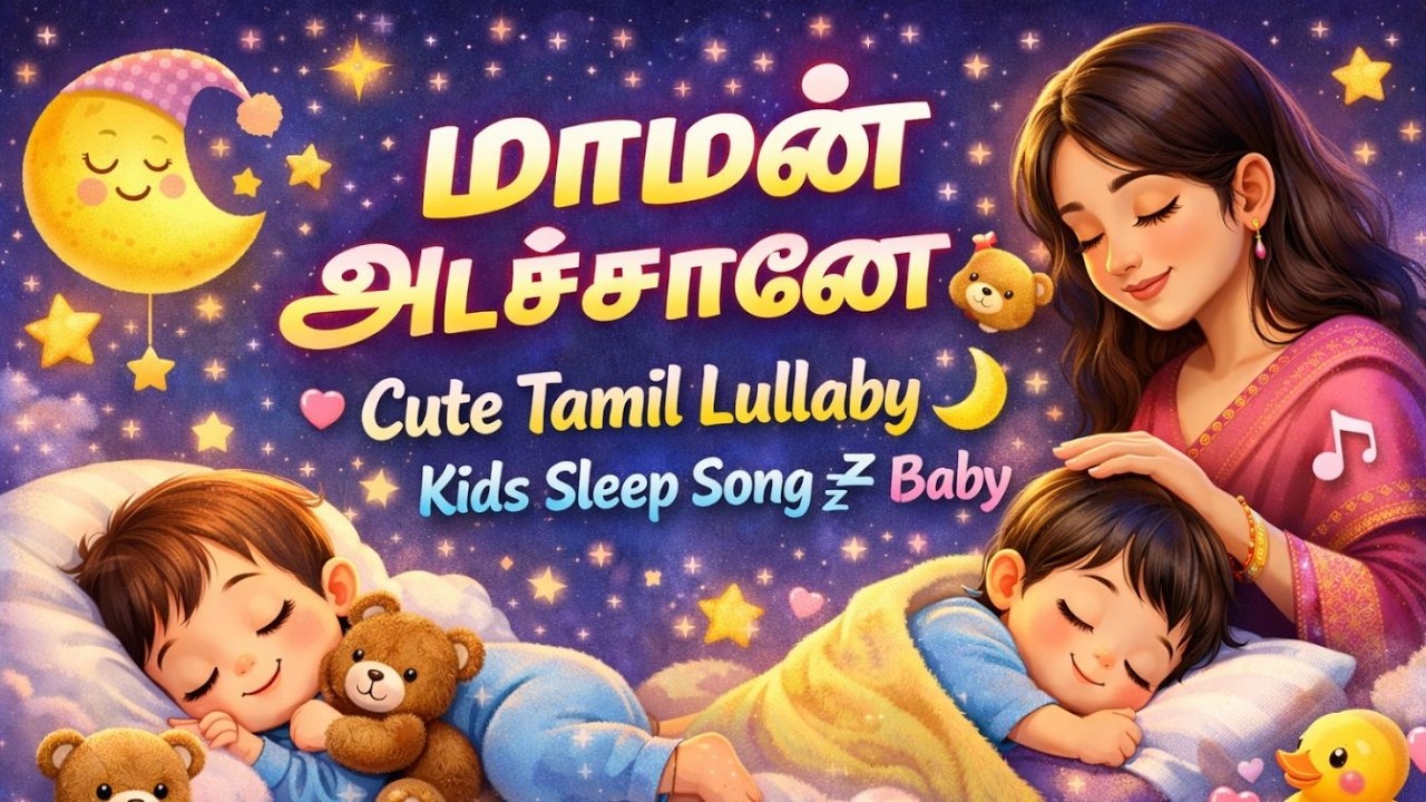 மாமன் அடிச்சானோ – இனிமையான தாலாட்டு பாட்டு 🌙 | Tamil Kids Lullaby | Bedtime Song for Babies
