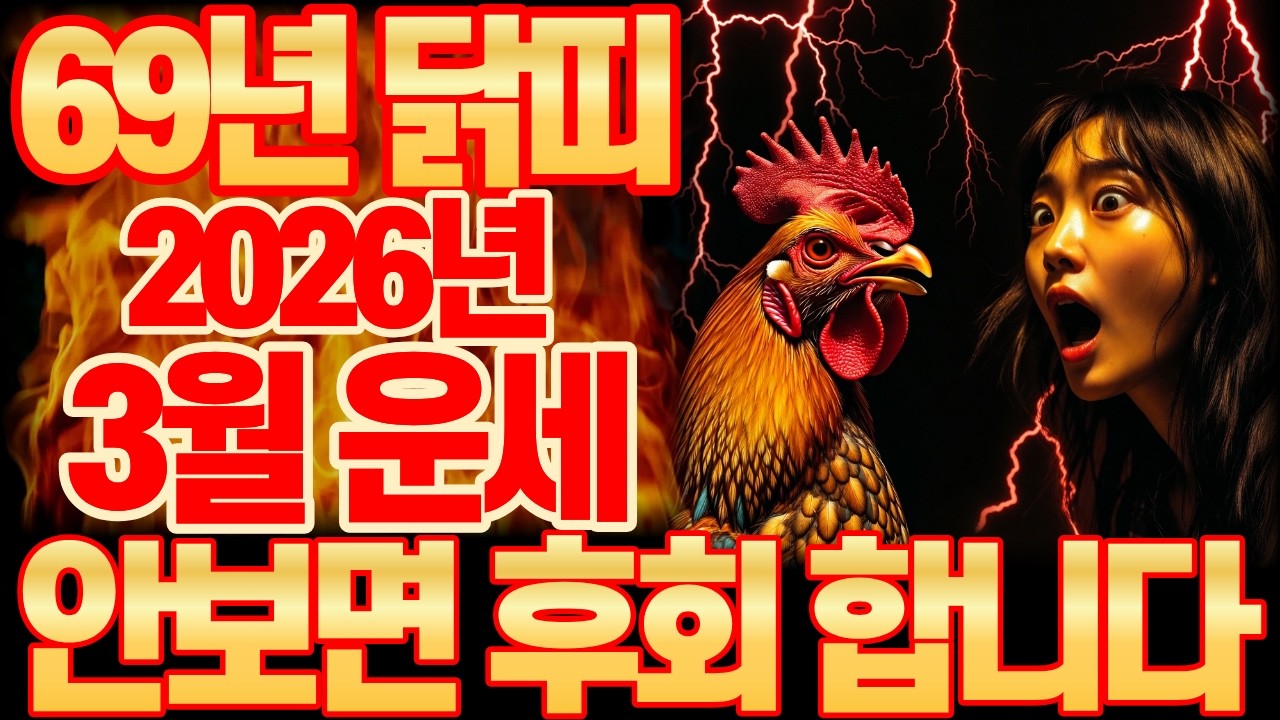 2026년 3월, 1969년 기유생 닭띠, 대박 운세 총정리｜3월 행운 번호 공개