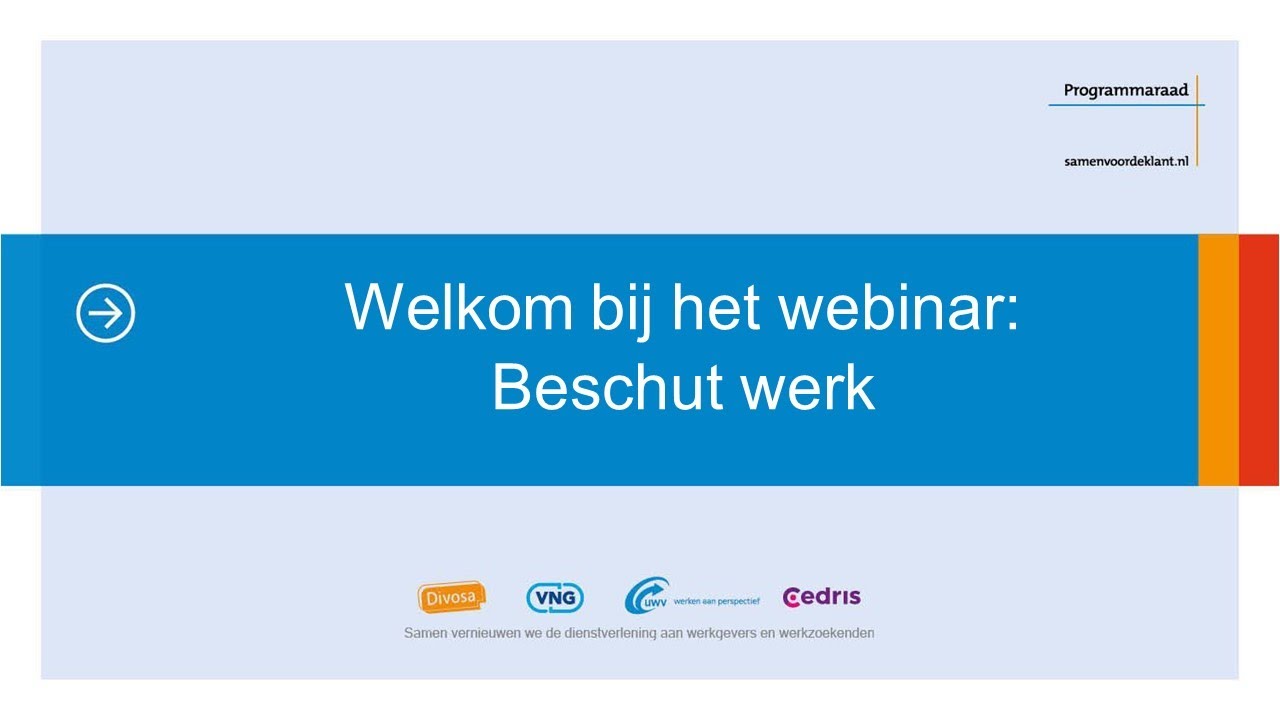 Webinar beschut werk