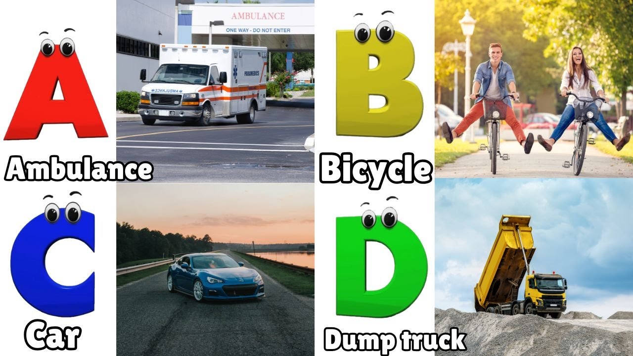 Vehicles Alphabet Song for kids | Vehicle ABC Song | Phonics for Kids | Alphabet Letters, Baby