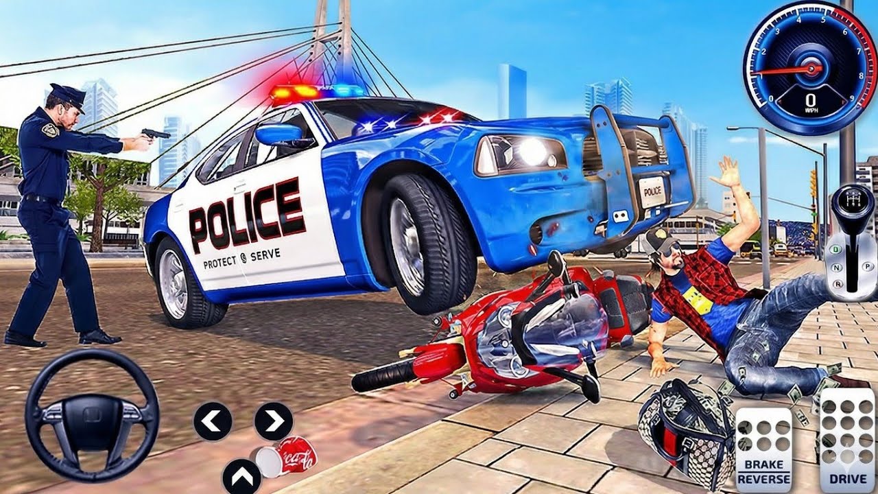 US Cop Car Chase Simulator 3D - Real Police Cars Driving - Android Gameplay 