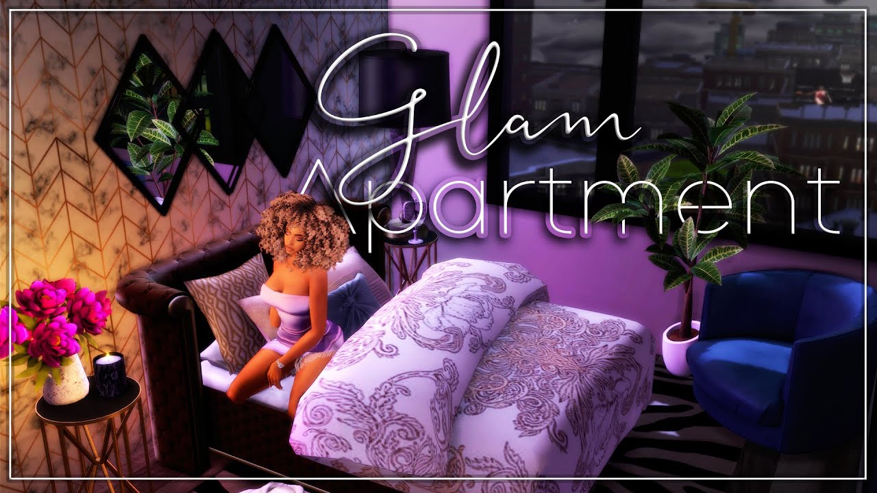 Glam Apartment | Sims 4 Speed Build | CC Included | Stop Motion