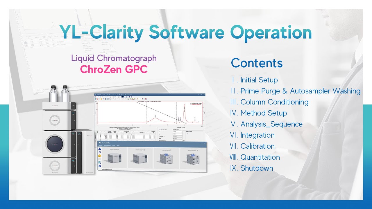 ChroZen GPC_YL-Clarity_Software Operation #HPLC #GPC