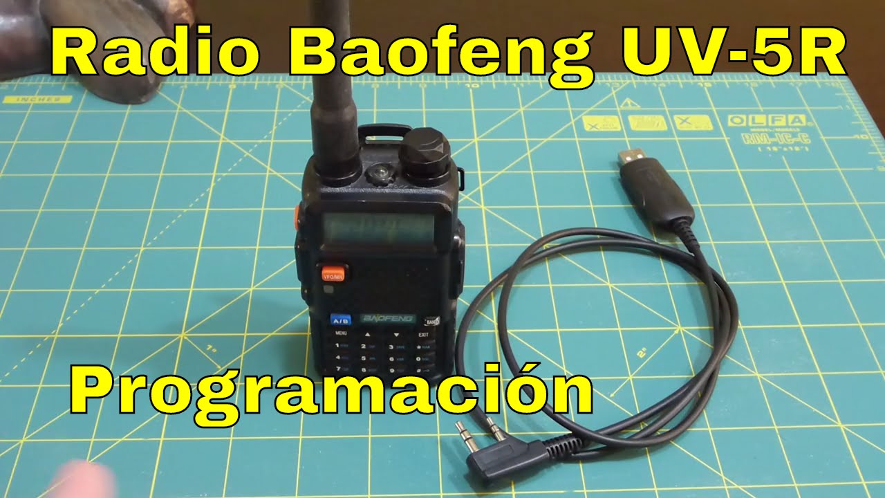 Programando la radio Baofeng UV5R