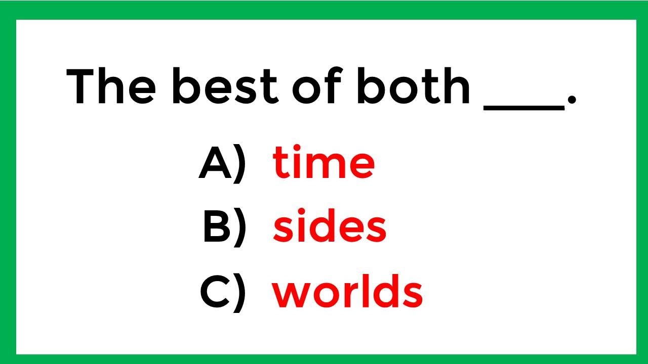 Mixed Grammar Quiz | Only the Best Can Score 100%