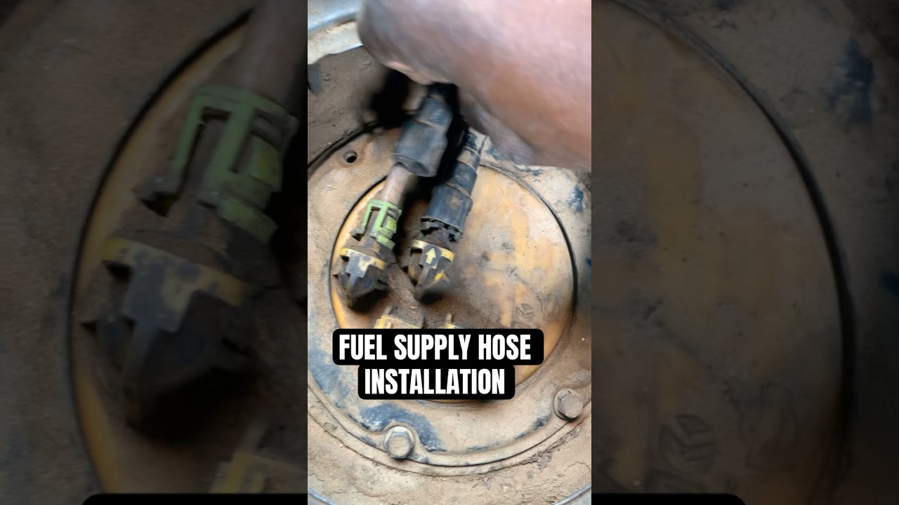 How gently installed fuel supply hose. #automobile #car #mechanic #mechaniclife #oilseal