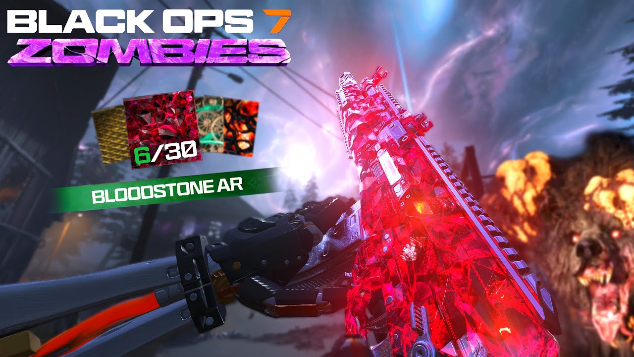 Unlocking The Bloodstone Camo And It’s SOO CLEAN In Black Ops 7 Zombies 