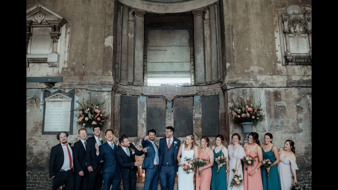 An edgy city wedding at the Peckham Asylum in London