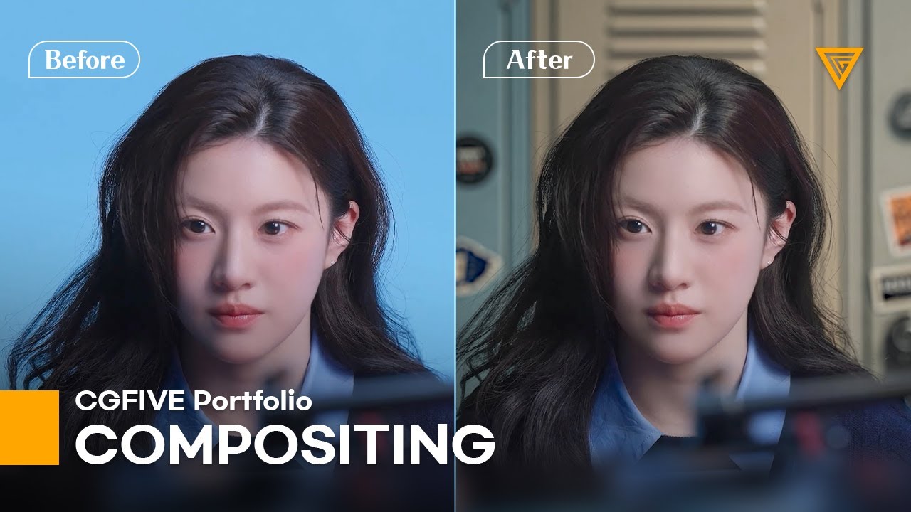 VFX누크학원 CG합성 포트폴리오 CG5아카데미 윤O솔 수강생｜컴포지터, 드라마영화CG｜2.5D, Chroma, Remove, Roto