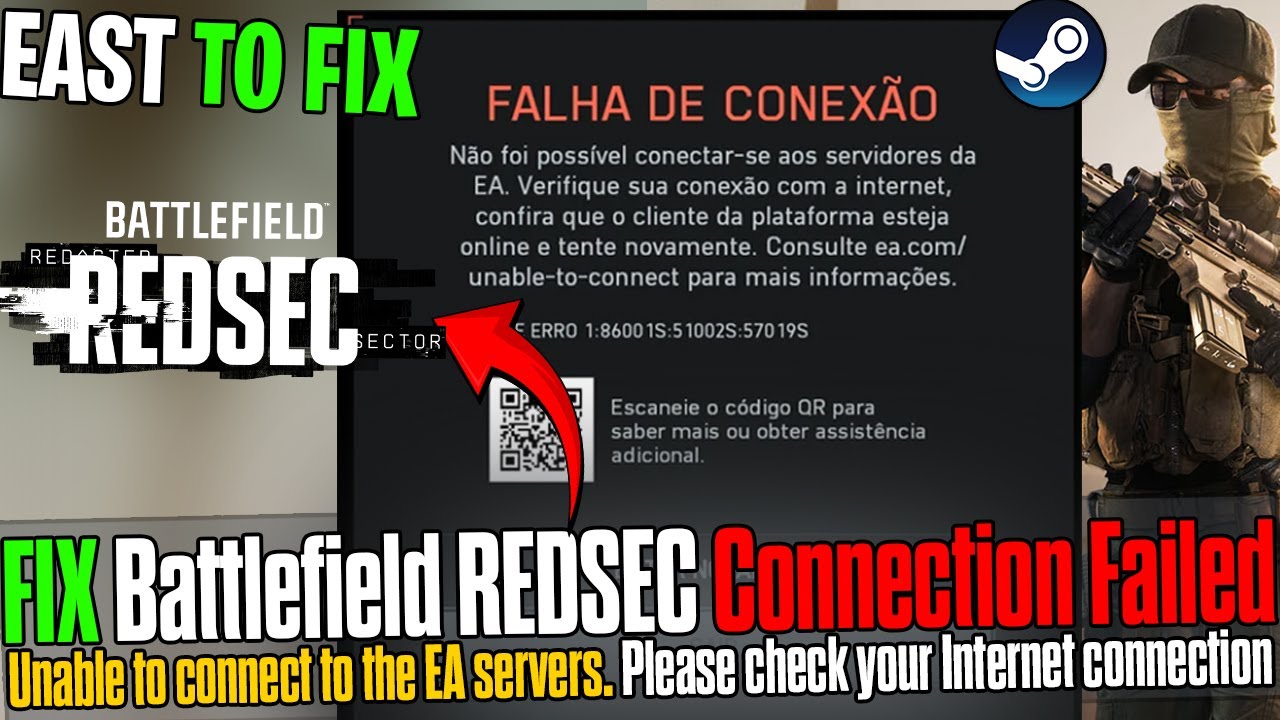 🌐 Как исправить ошибку «Сбой подключения Battlefield REDSEC» и «Ошибка серверов EA» (СБОЙ ПОДКЛЮЧ...