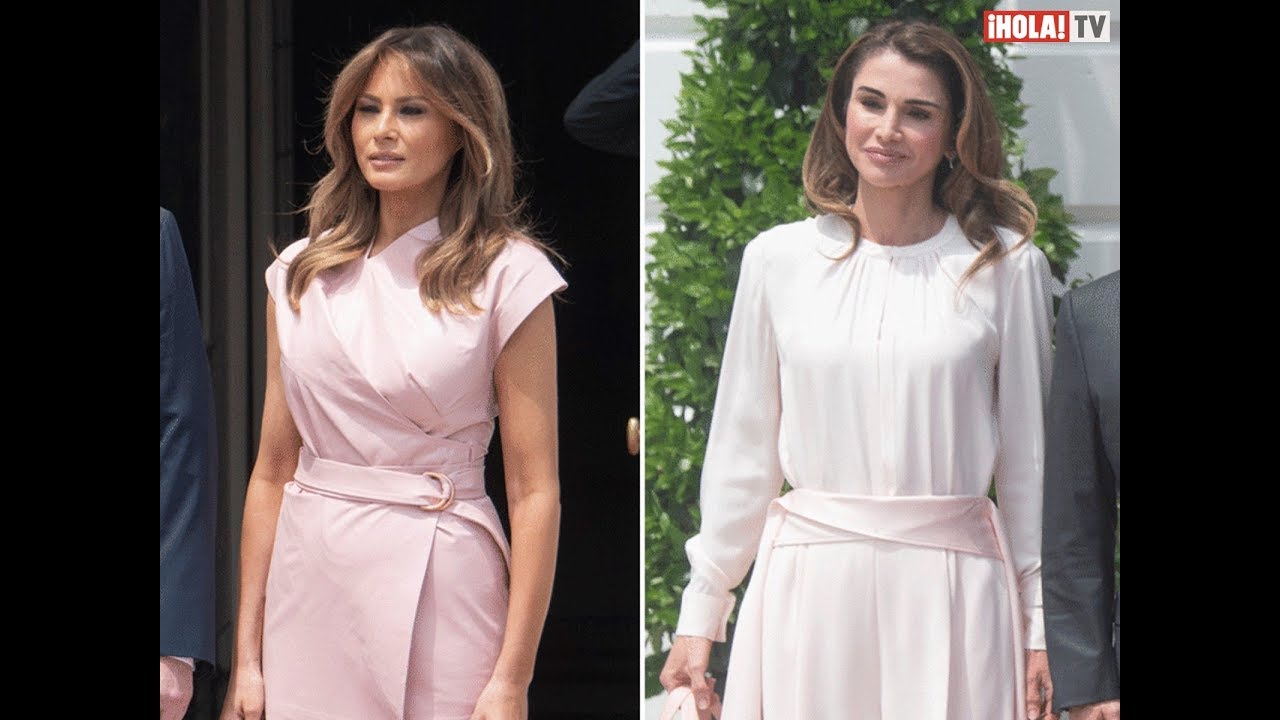 Reina Rania de Jordania y Melania Trump demuestran su elegancia en la casa blanca | ¡HOLA! TV