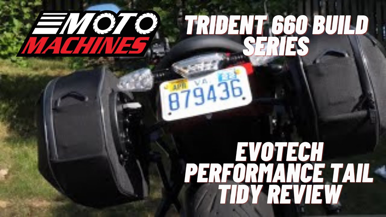 Установка и обзор накладки на задний бампер Triumph Trident 660 Evotech Performance | Moto Machines