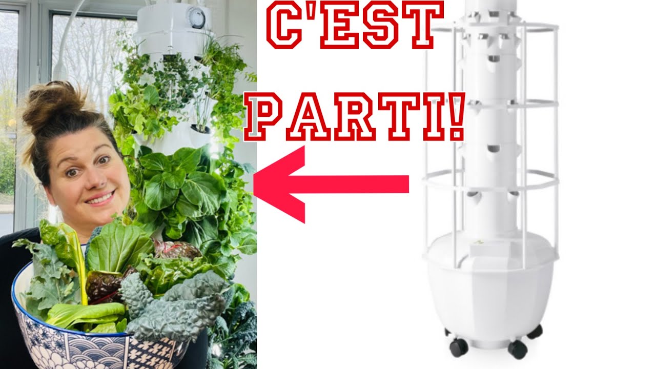 DÉMARRAGE de ta Tower Garden  - Comment PARTIR sa tour?