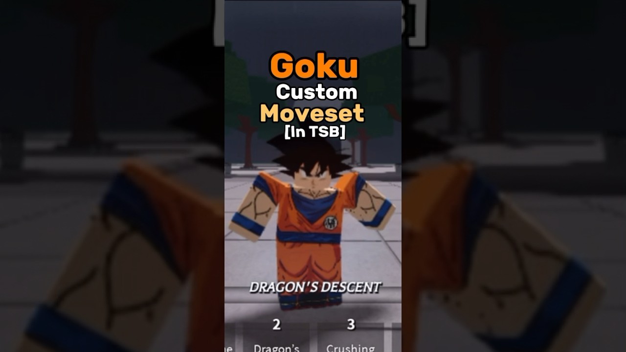 Goku Custom Moveset in TSB #roblox #garou #herohunter #opm #dbz #goku #songoku #tsbg #tsb #tsbupdate
