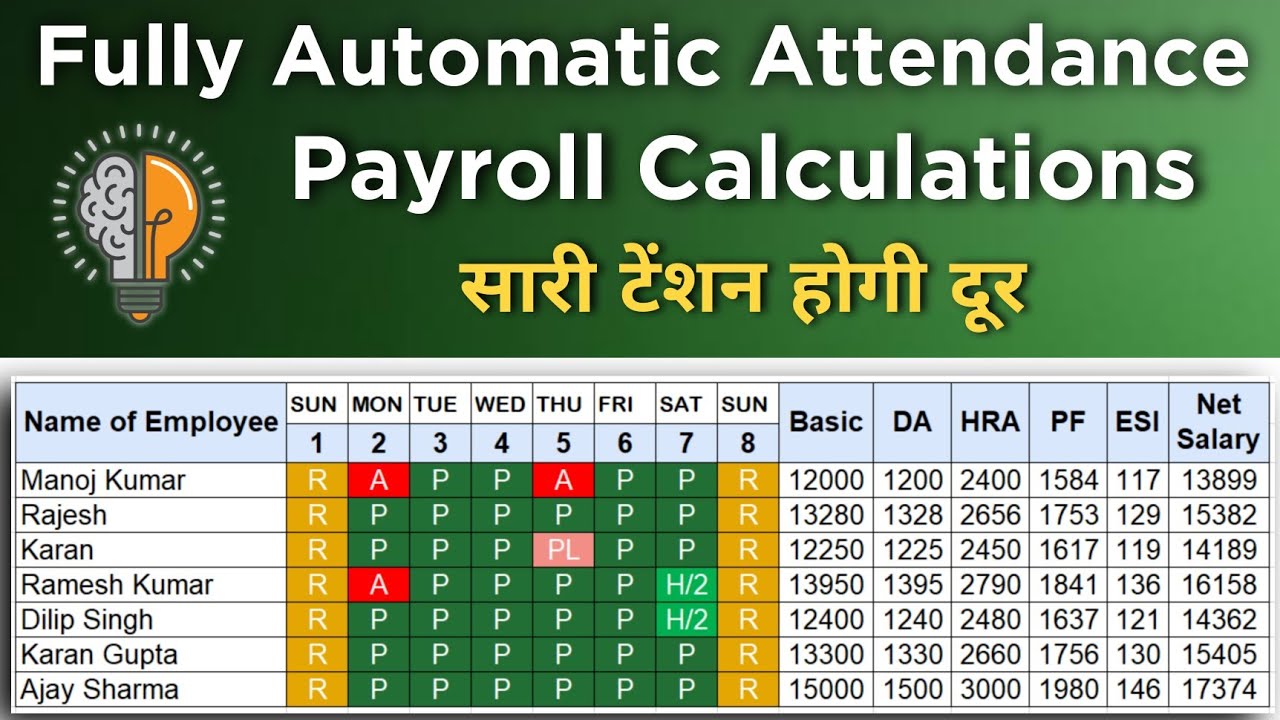 How to Maintain Attendance Register and Payroll with Quick Payroll App for Free