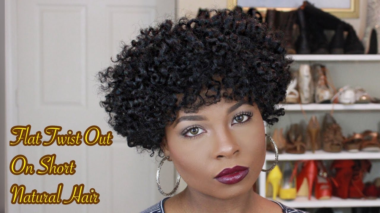 How To: Flat Twist Out On Short Natural Hair