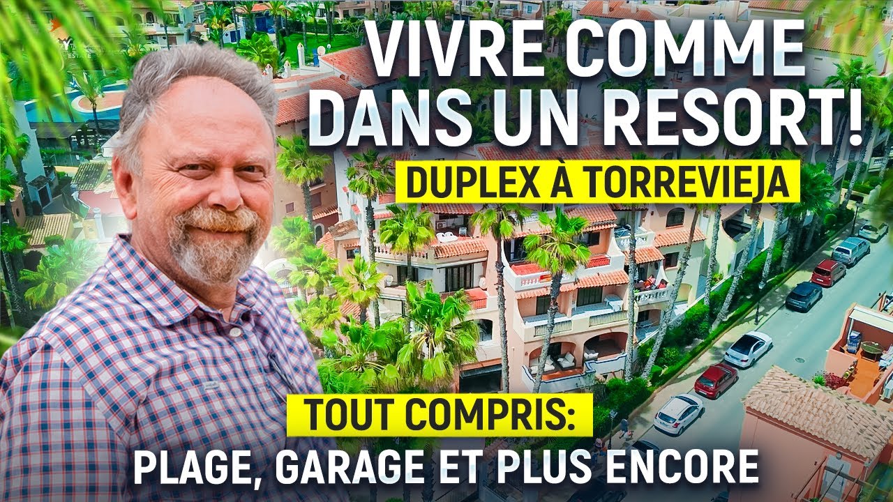 Immobilier en Espagne : Duplex &agrave; 100 m de la mer &agrave; Torrevieja &ndash; garage, 2 terrasses, piscine