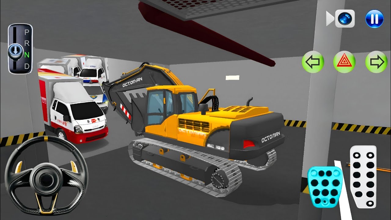 Heavy Excavator Stuck in Parking Garage 🚧 | Extreme Rescue | 3D Driving Class 2026 Android Gameplay