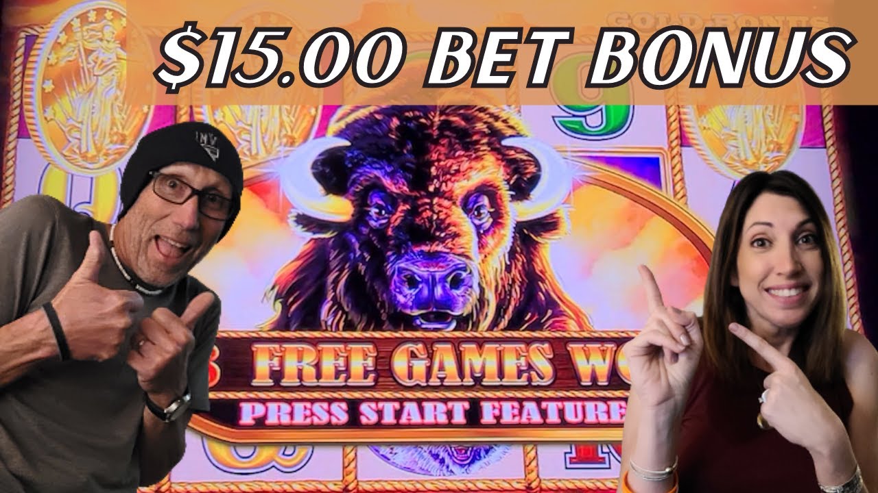😃Chasing those 15 gold buffalo heads on BUFFALO GOLD