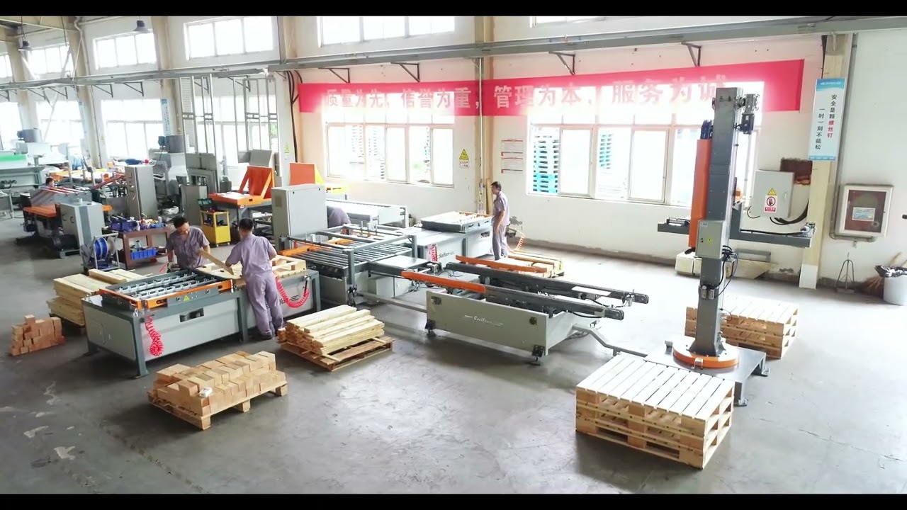SF9030 manual wood pallet production line