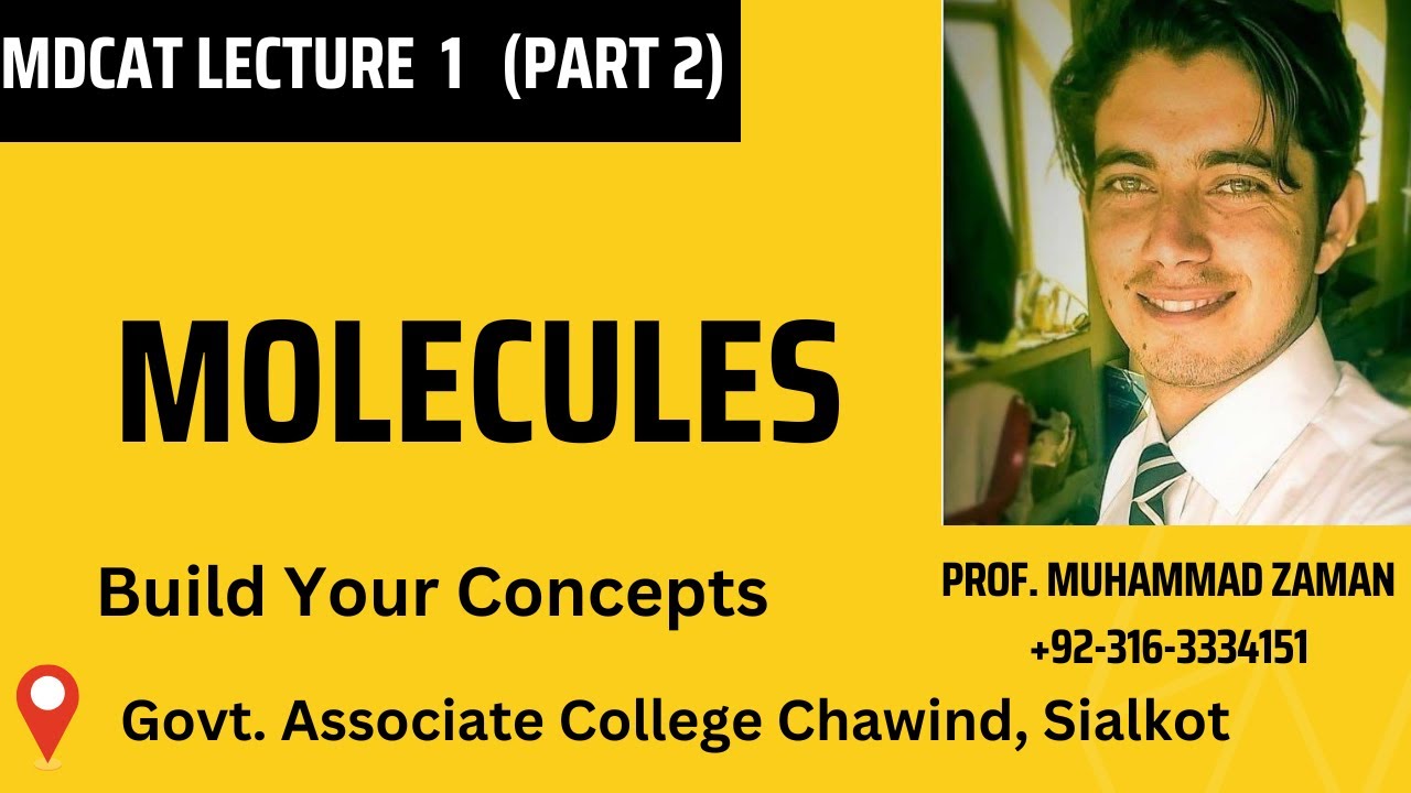 MOLECULES MDCAT CHEMISTRY LECTURE 1 PART 2 #chemistry #mdcat #uhs