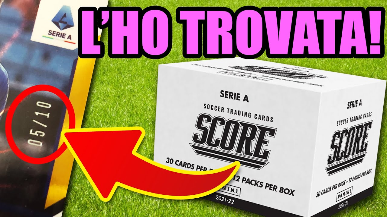Apro UN BOX di Score Serie A Panini e TROVO QUESTA NUMERATA GOLD... 👀