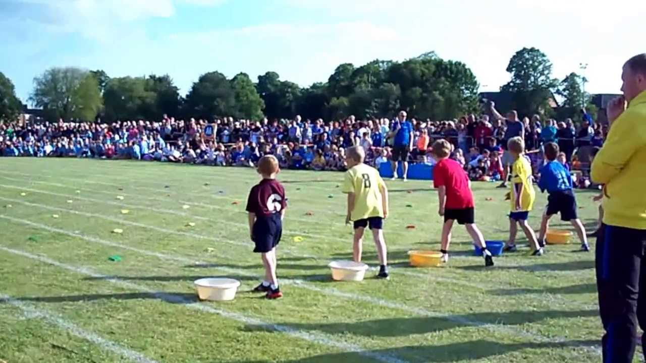 cory town sports bean bag race