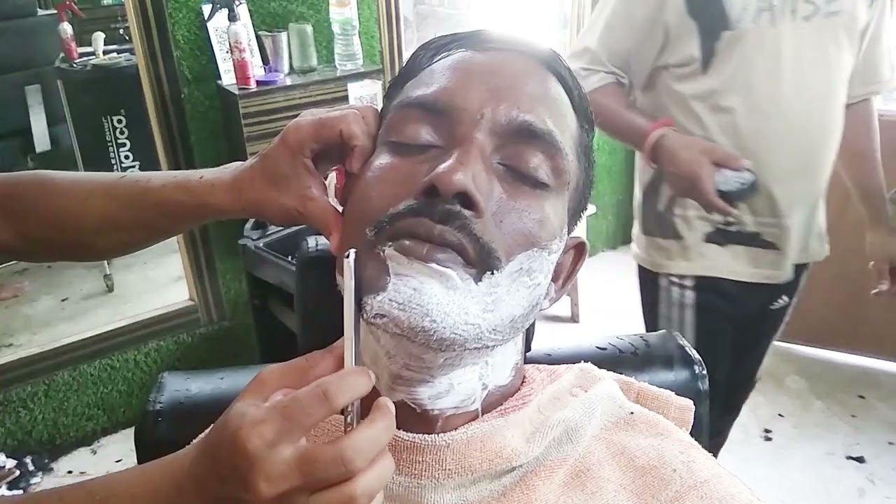 How to old man Beard clean shave video only✂✂✂✂✂✂✂