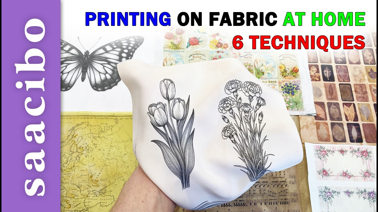 6 Techniques For Printing On Fabric At Home -  #saacibo