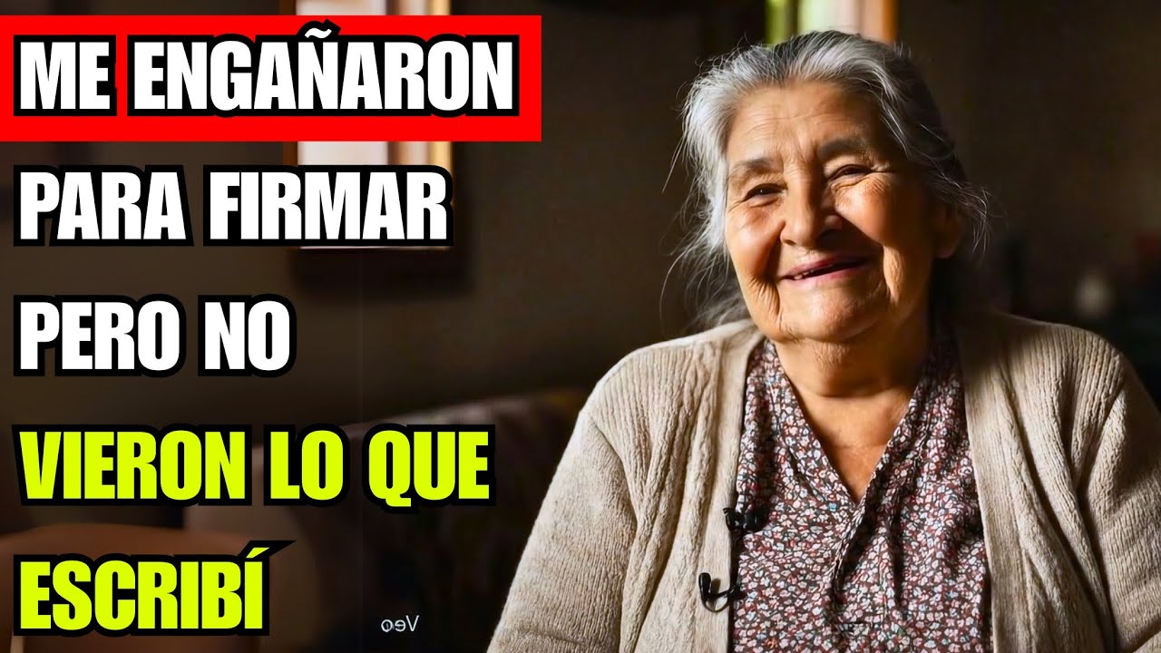Mis hijos me hicieron firmar un papel… pero no prestaron atención a lo que escribí.