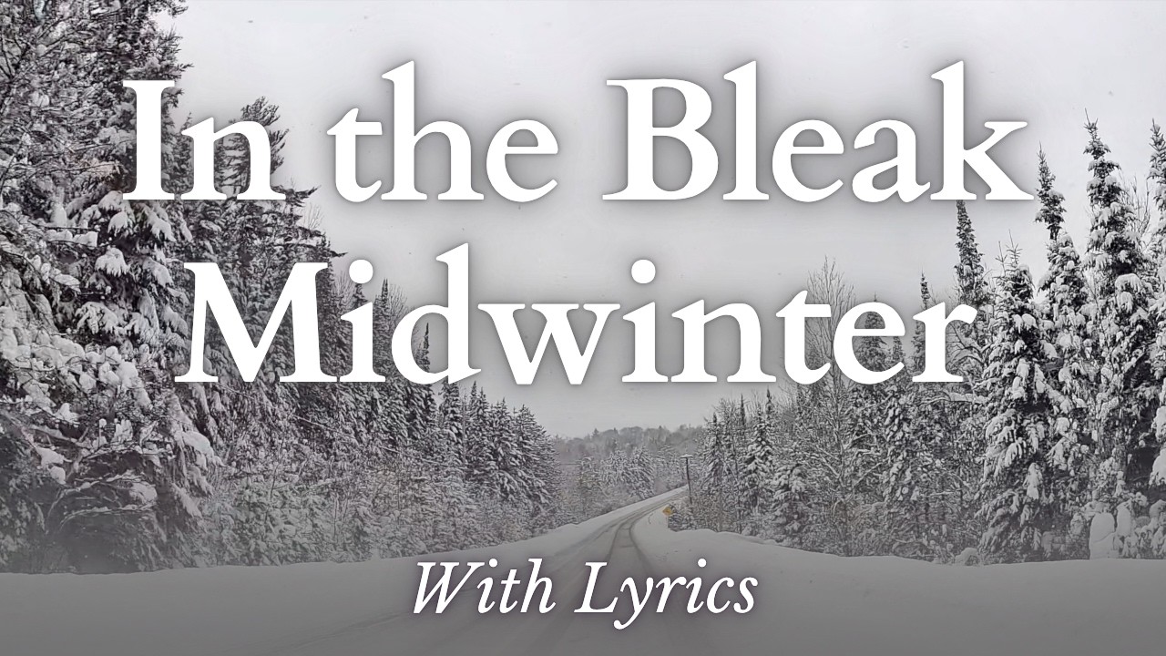 Amazing Winter Drive In Northern Canada - In the Bleak Midwinter (Christmas Hymn with Lyrics!)