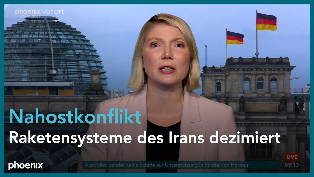 phoenix tagesgespräch mit Cathryn Clüver Ashbrook zum Nahostkonflikt am 16.03.26