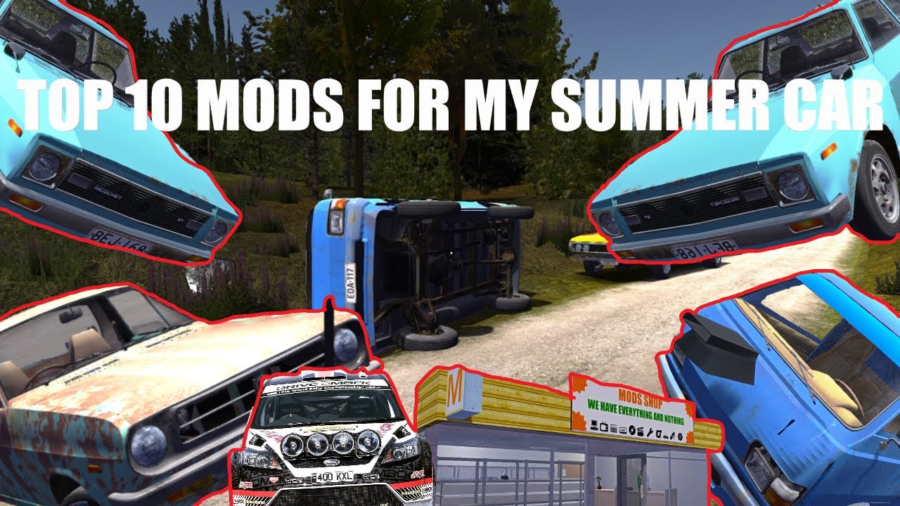 My Top 10 Mods For My Summer Car! (Under 60 Seconds!)