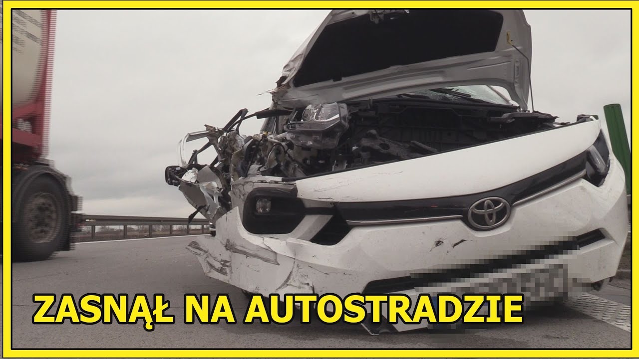 POWIAT JAWORSKI. Osob&oacute;wka wjechała w ciężar&oacute;wkę. Kierowca zasnął