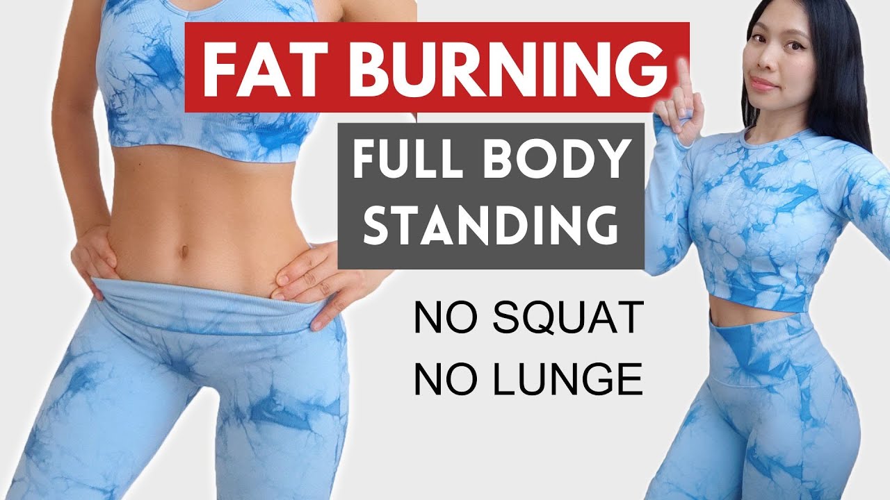 Lose hanging lower belly fat in 30 days, intense full body standing for weight loss, no squat/ lunge