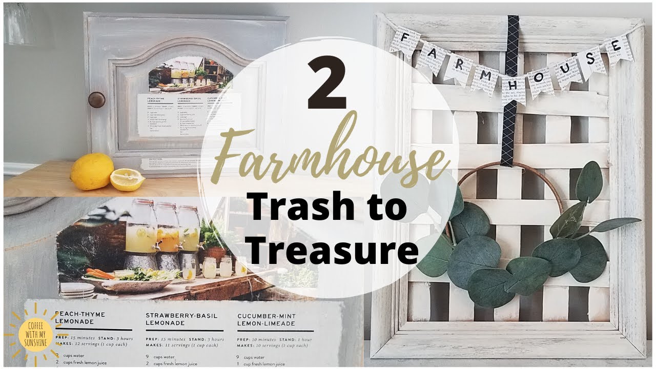 DIY FARMHOUSE HOME DECOR | TRASH TO TREASURE | THRIFT | Coffee With my Sunshine