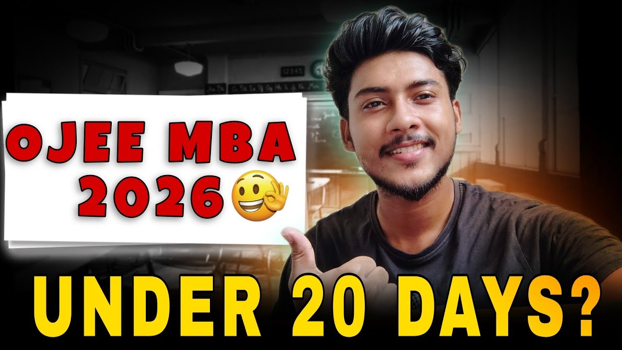 20 DAYS ROADMAP FOR OJEE MBA 2026 || OJEE MBA 2026