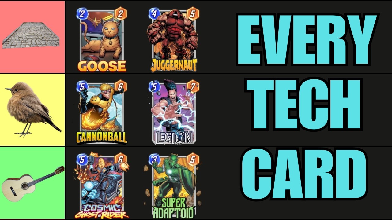 I Ranked EVERY Tech Card in Marvel Snap | Marvel Snap Tier List