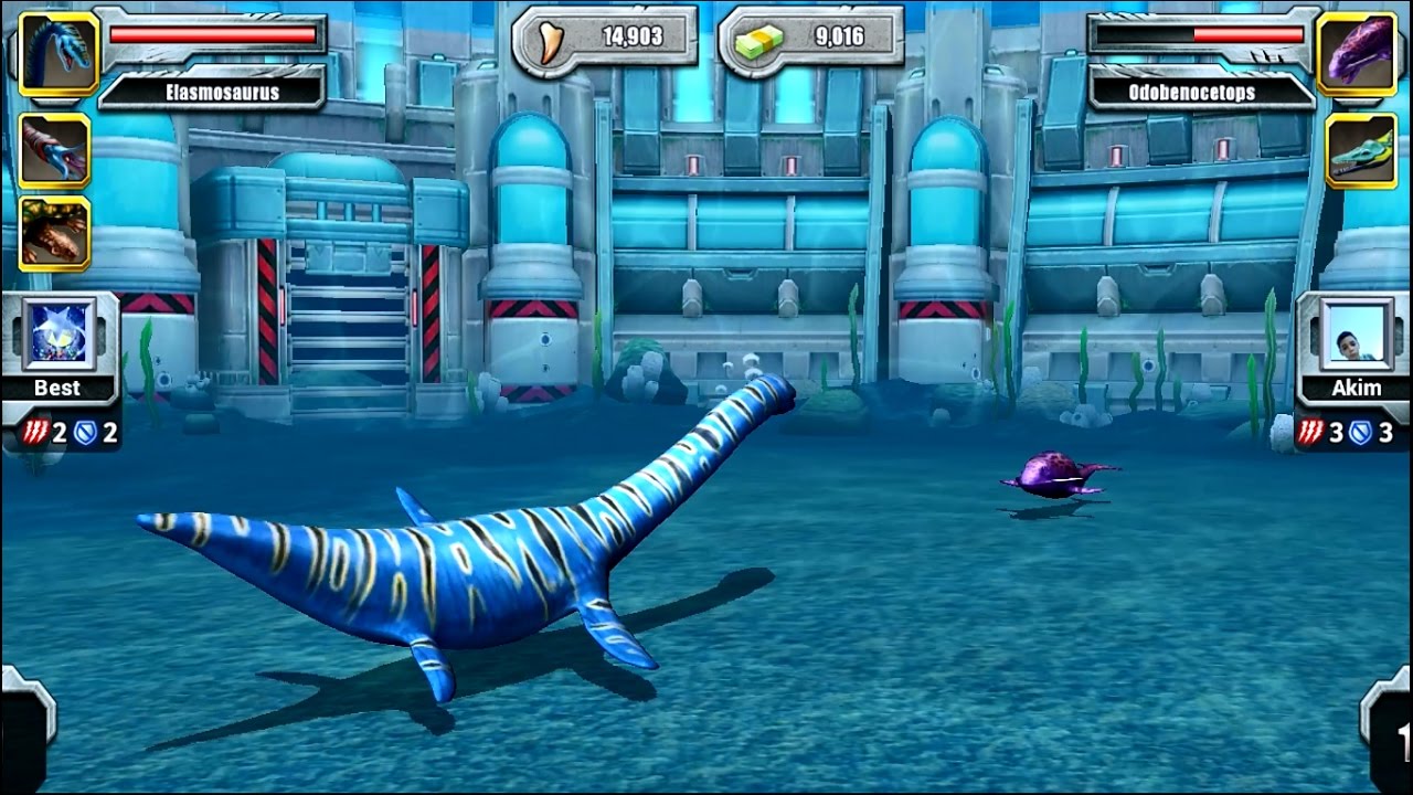Jurassic Park Builder Aquatic Tournament Gameplay