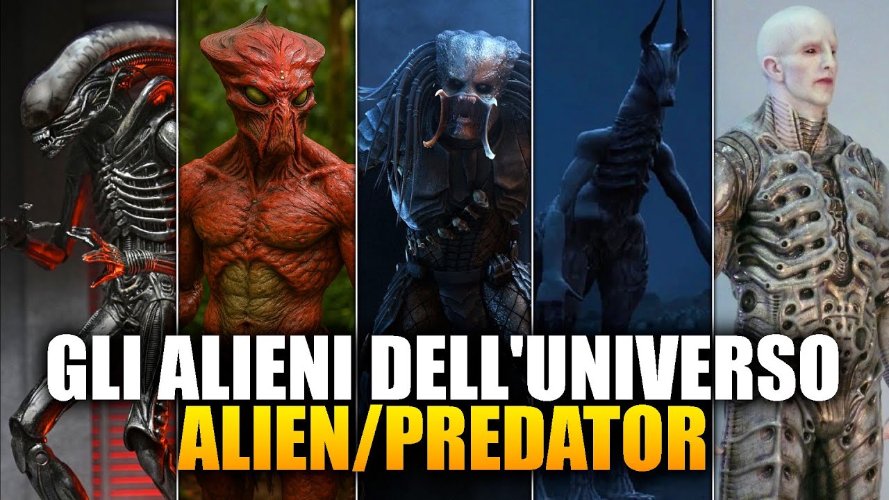 TUTTI gli ALIENI dell'UNIVERSO ALIEN/PREDATOR