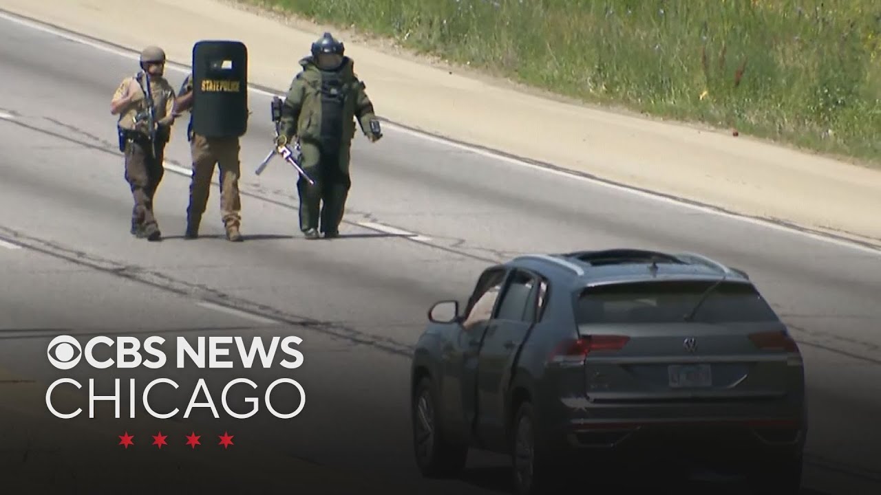 Massive police presence continues on Eisenhower Expy. after person is found dead in SUV