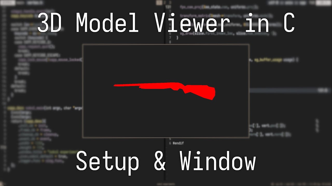 Making a 3D Model Viewer in C | Ep. 1